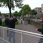 For the 2 images above, I specifically asked the guys to behave like   hang jeugd,   like idle youth. So they hid their faces from the camera.