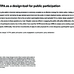 YUTPA as a design-tool for public participation