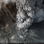 Mount Merapi, Indonesia, November 2010. This is a satellite image showing the erupton and lava flow.