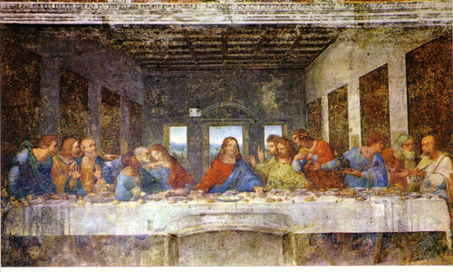 Fig. 1 The Last Supper by Leonardo da Vinci, depicting Jesus surrounded ...