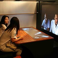 Web Booth telepresence display